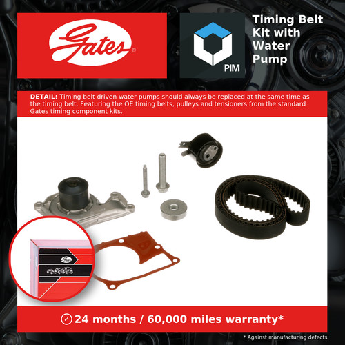 Timing belt water pump kit - timing,