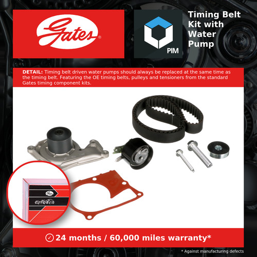 Timing belt water - water, kit