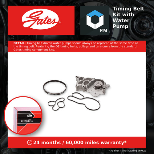 Timing belt water pump kit - timing, &
