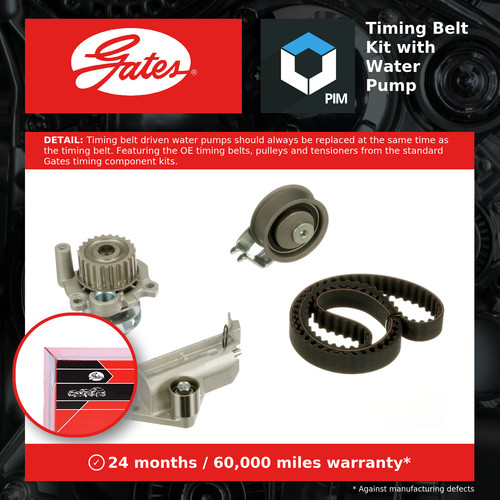 Timing belt water pump kit - belt,