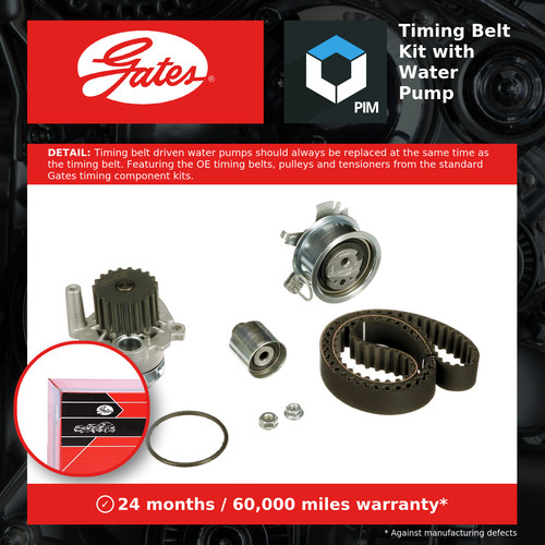 Timing belt water pump - belt, kit