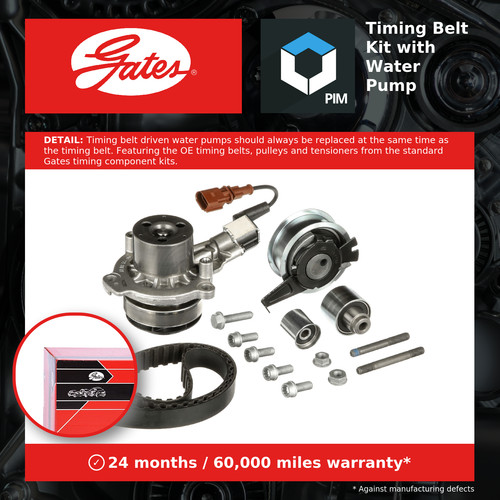 Timing belt water pump - belt, kit