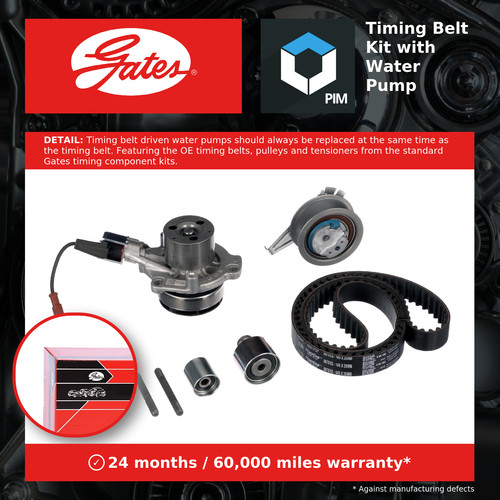 Timing belt water pump kit - water,